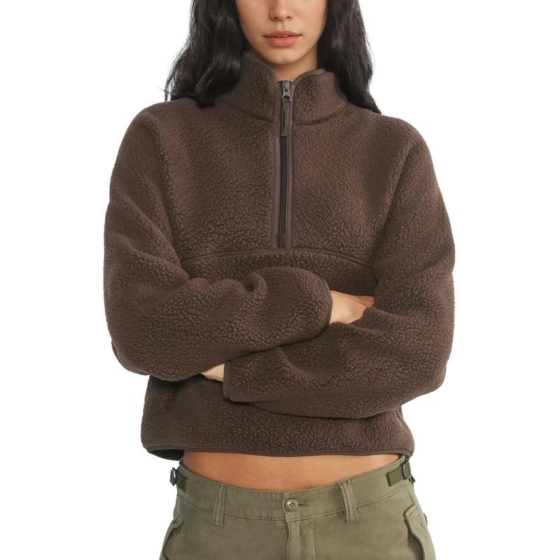 Kurzer Pullover mit Reißverschluss