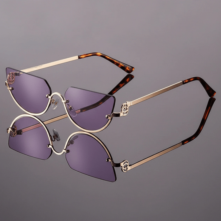 Sonnenbrille in Katzenaugenform