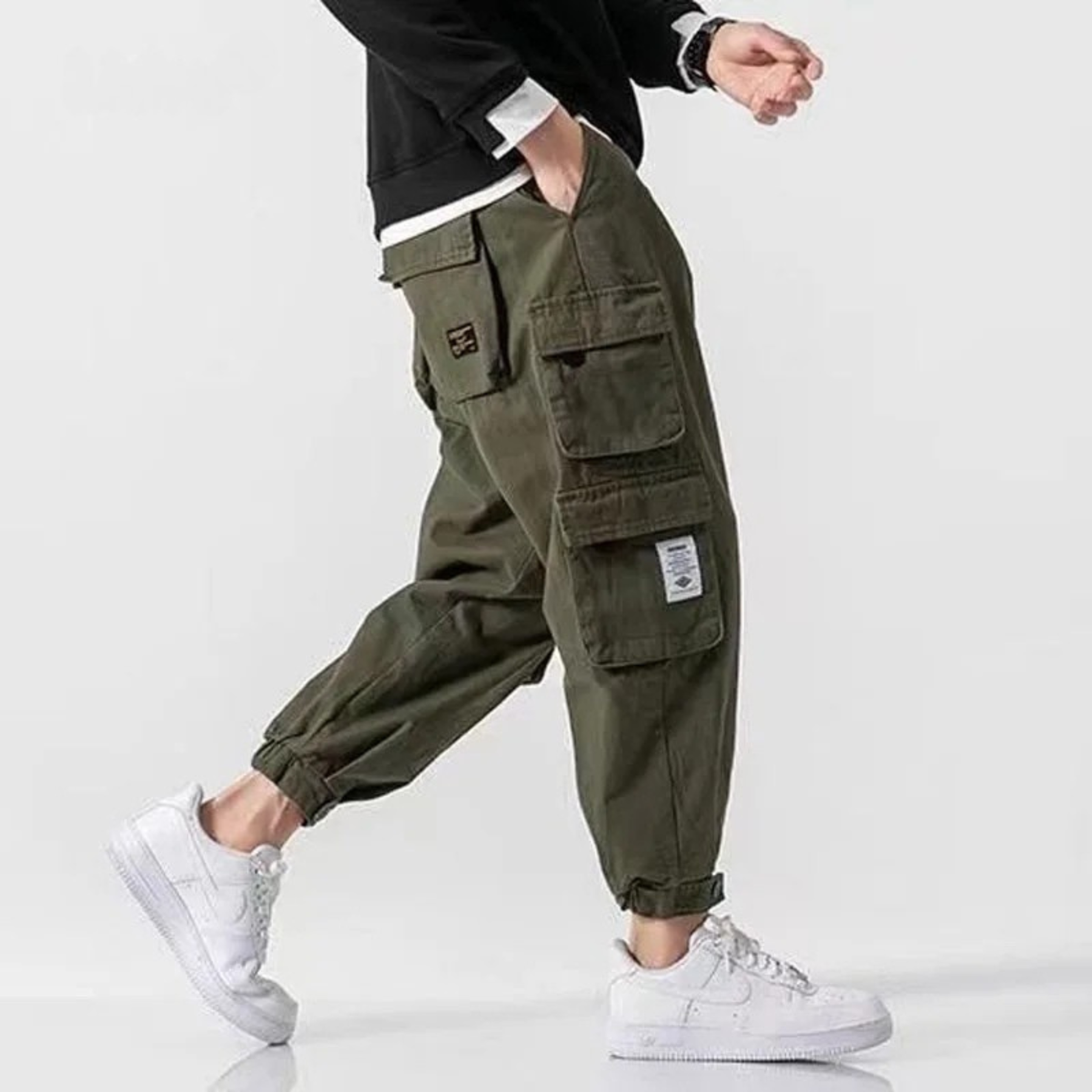 Herren-Cargojogger mit schmalem Bein