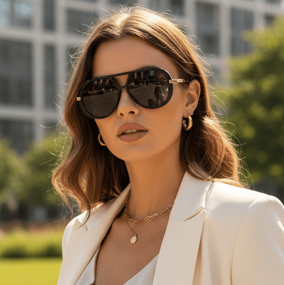 Retro-Piloten-Sonnenbrille