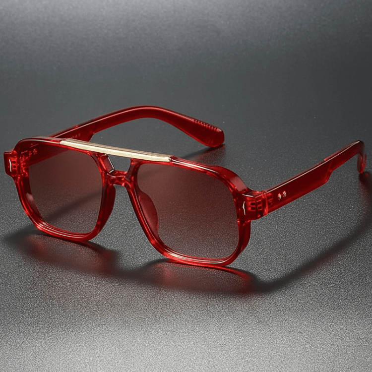 Eckige Retro-Sonnenbrille