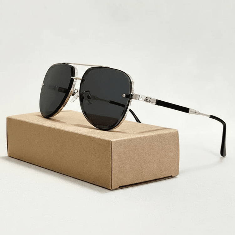 Leichte Pilotenbrille mit UV-Schutz
