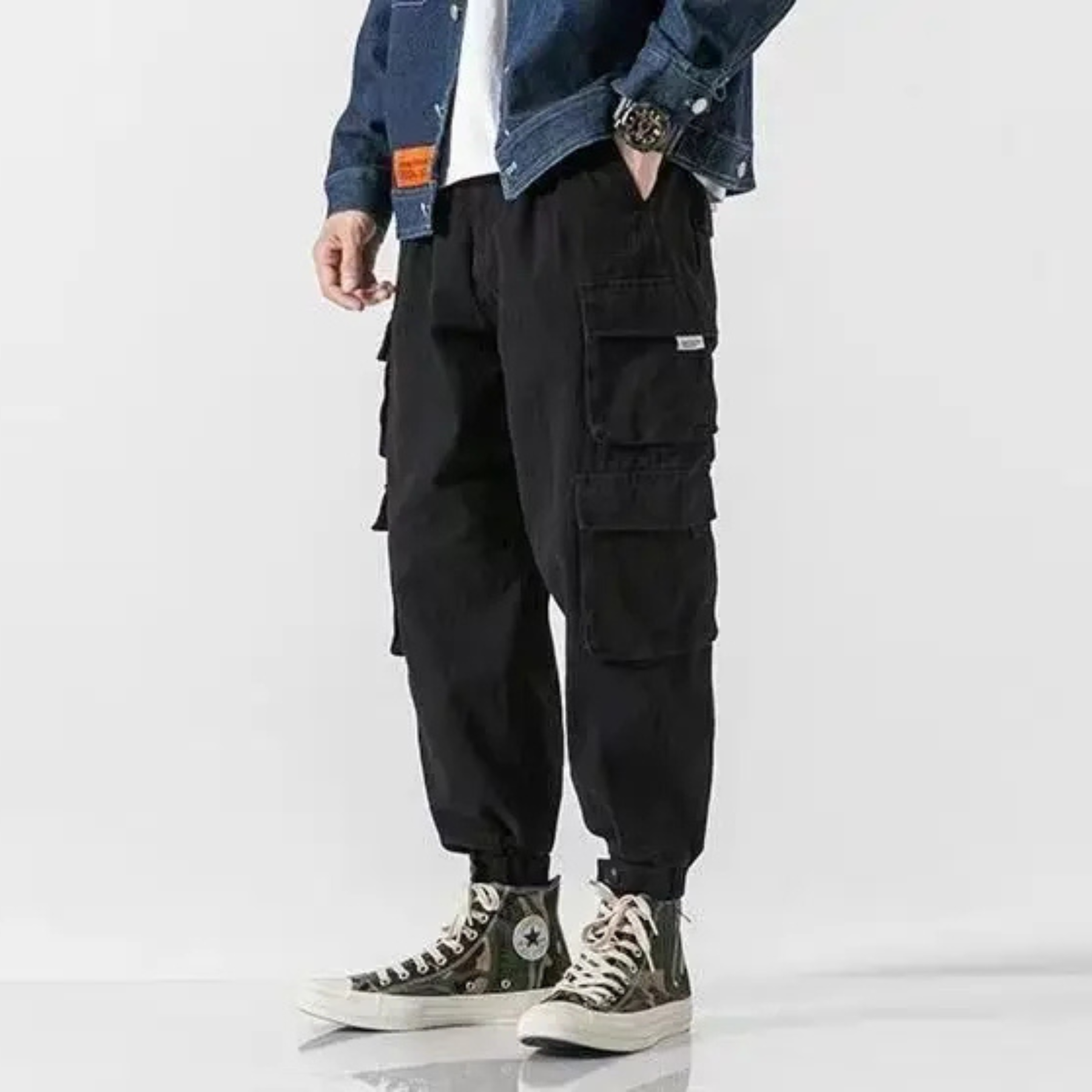 Herren-Cargojogger mit schmalem Bein