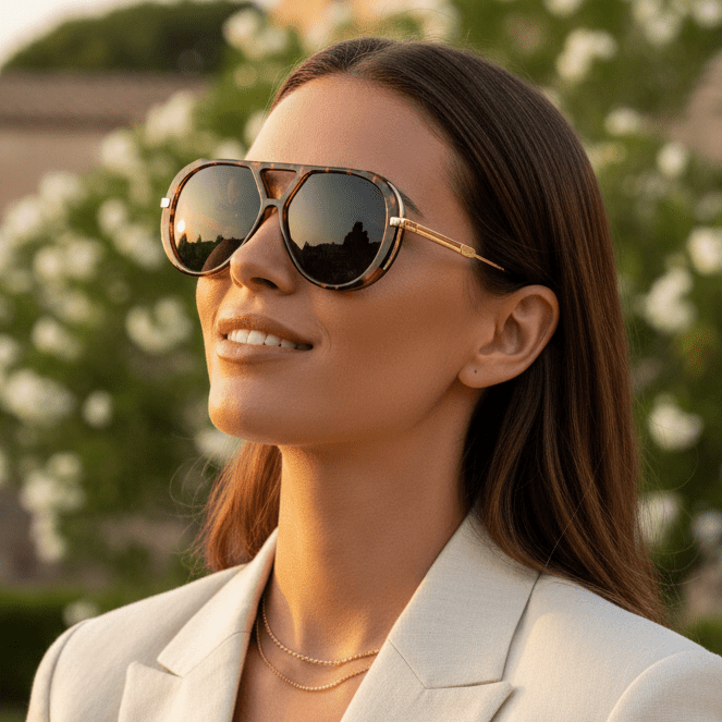 Retro-Piloten-Sonnenbrille