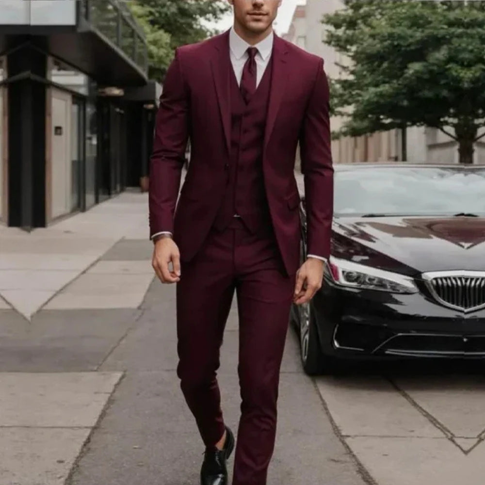 3-teilige Herrenhose Eleganter Schnitt