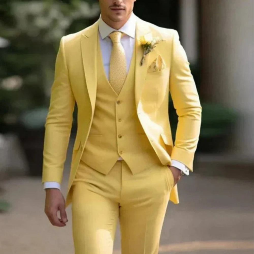 3-teilige Herrenhose Eleganter Schnitt