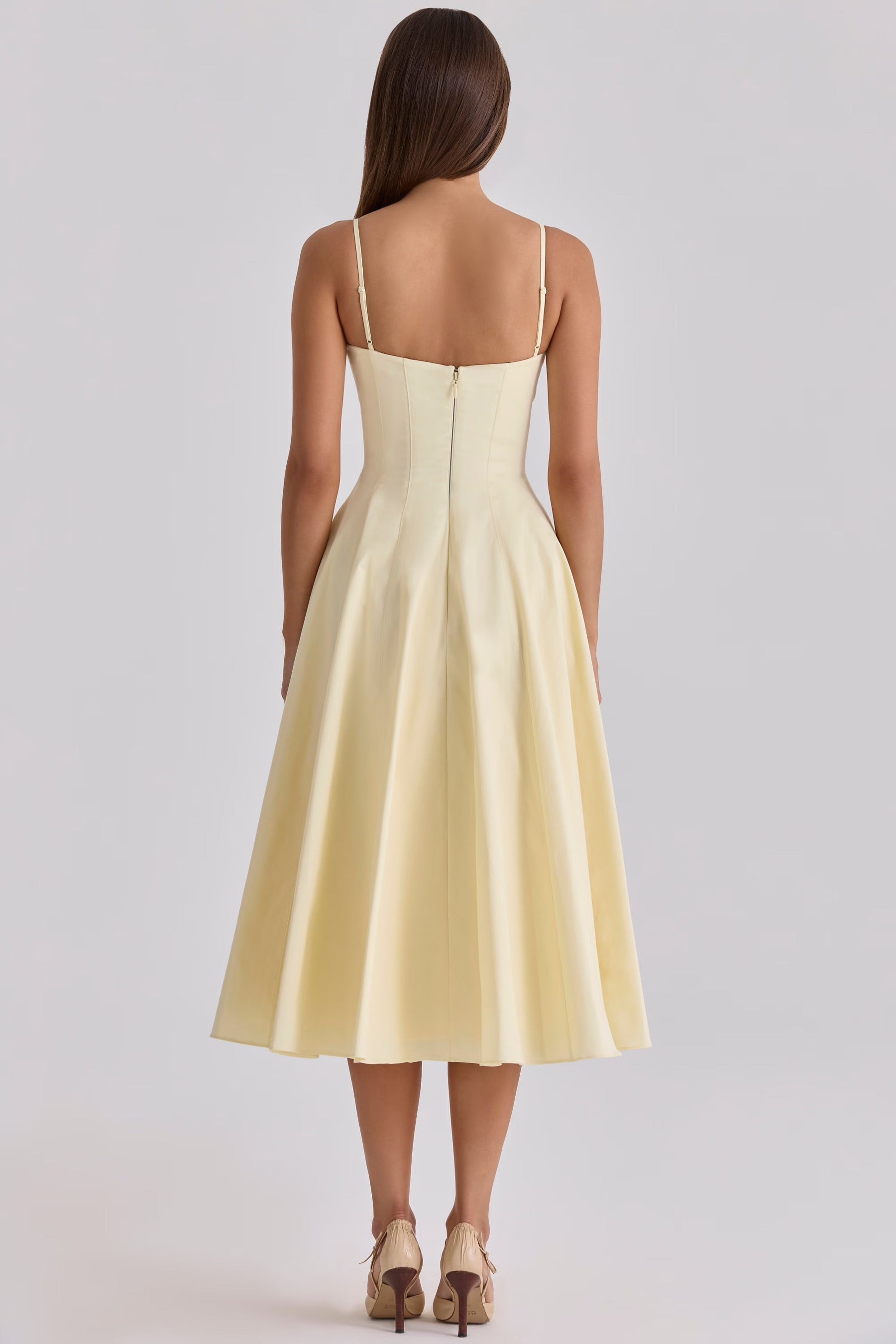 Seraphina Midi-Kleid mit Raffungen