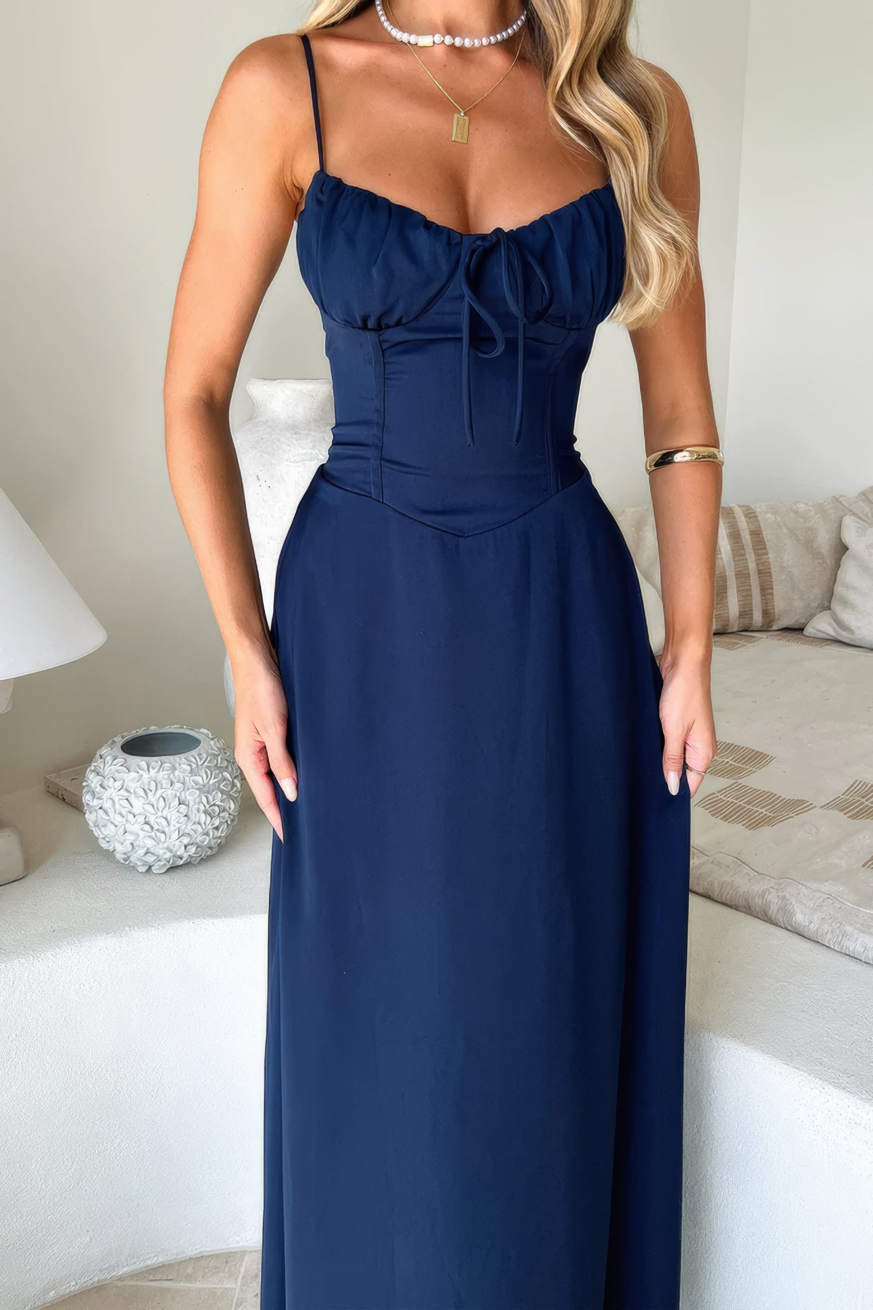 Fließendes Maxikleid