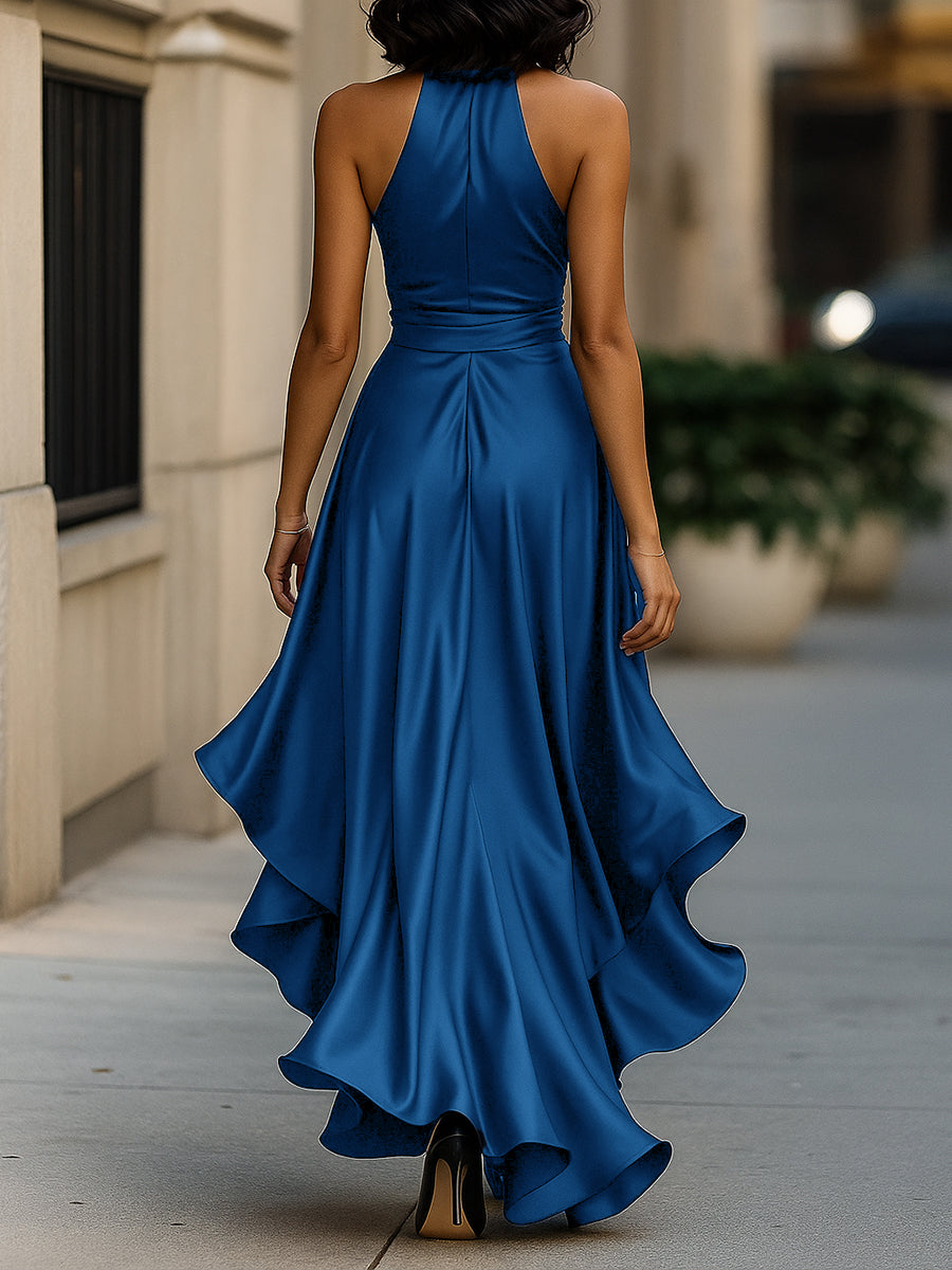 Callie Neckholder-Maxikleid mit Rüschenbesatz