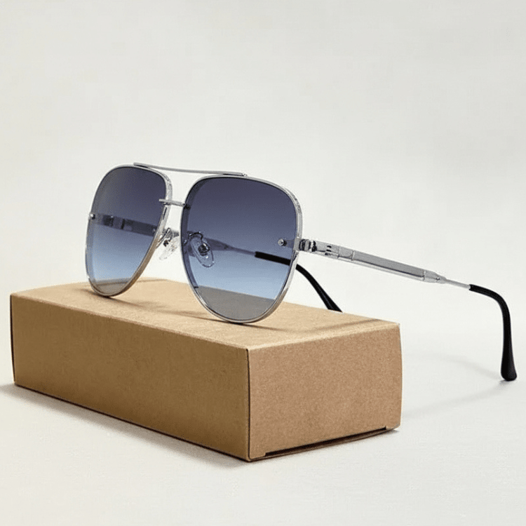 Leichte Pilotenbrille mit UV-Schutz