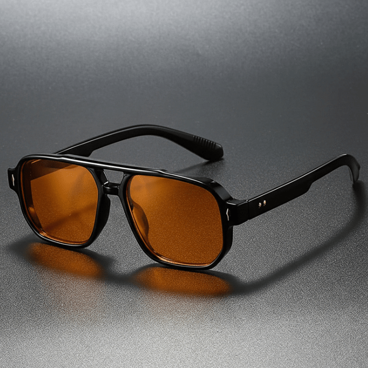 Eckige Retro-Sonnenbrille