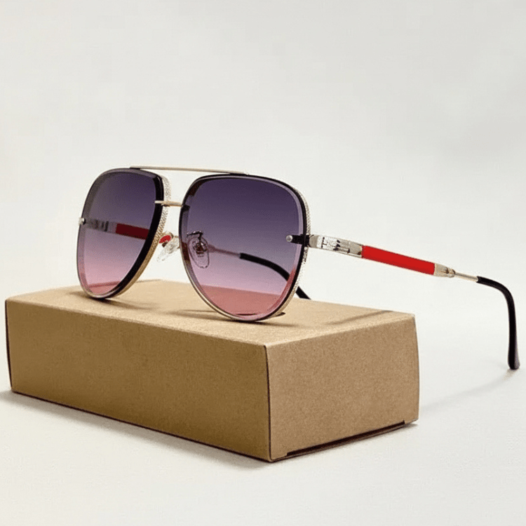 Leichte Pilotenbrille mit UV-Schutz