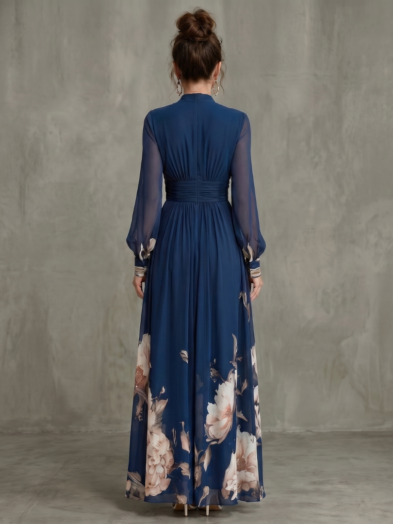 Ziva Maxikleid mit Plisseerock