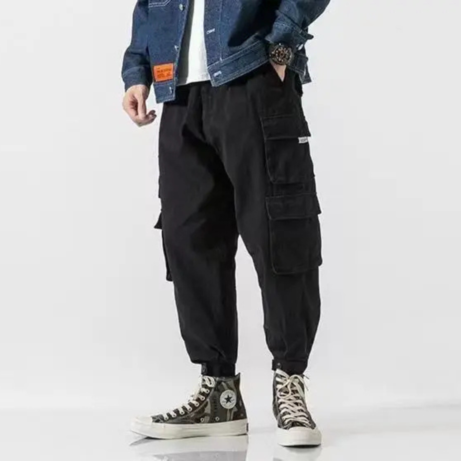 Herren-Cargojogger mit schmalem Bein