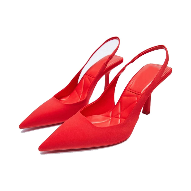 Slingback-Pumps mit Kitten-Absatz