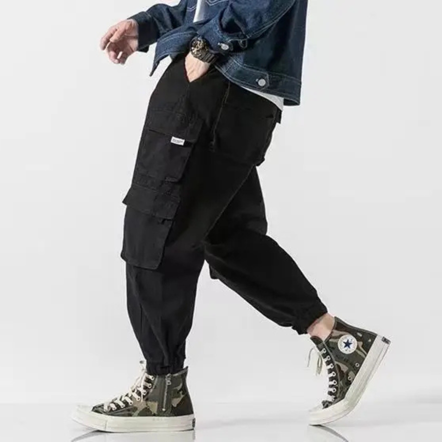 Herren-Cargojogger mit schmalem Bein