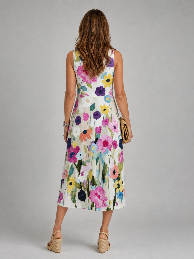 Flory Midikleid Mit Blumenmuster