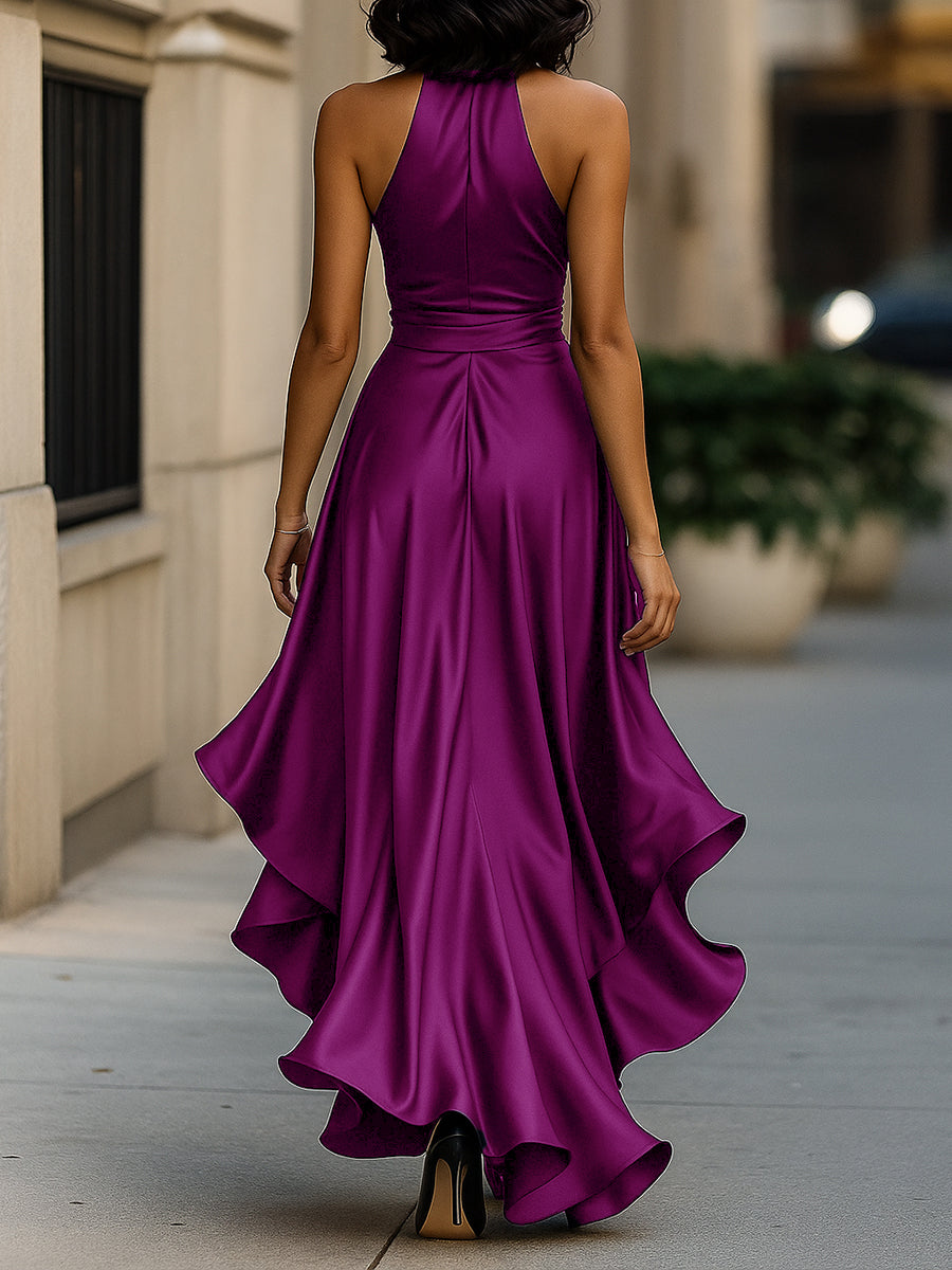 Callie Neckholder-Maxikleid mit Rüschenbesatz