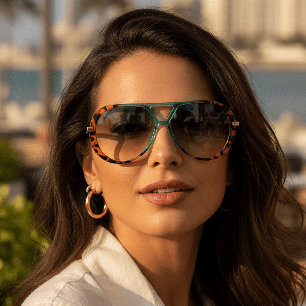 Retro-Piloten-Sonnenbrille