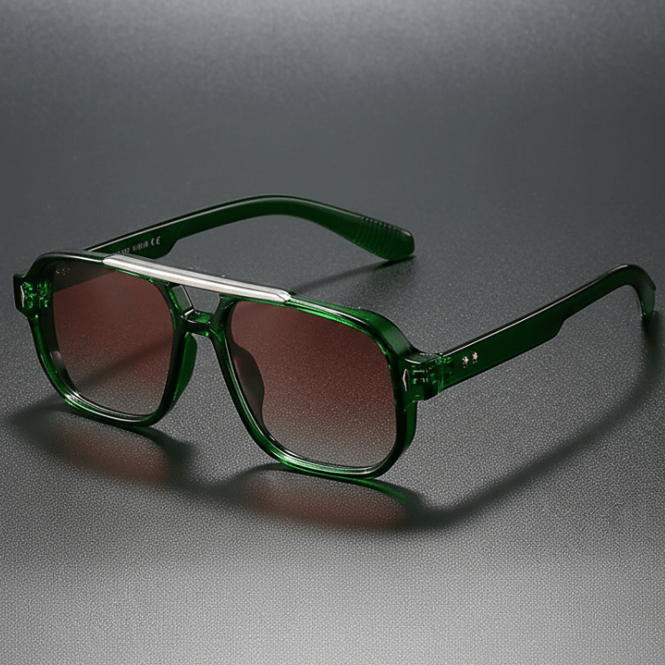 Eckige Retro-Sonnenbrille