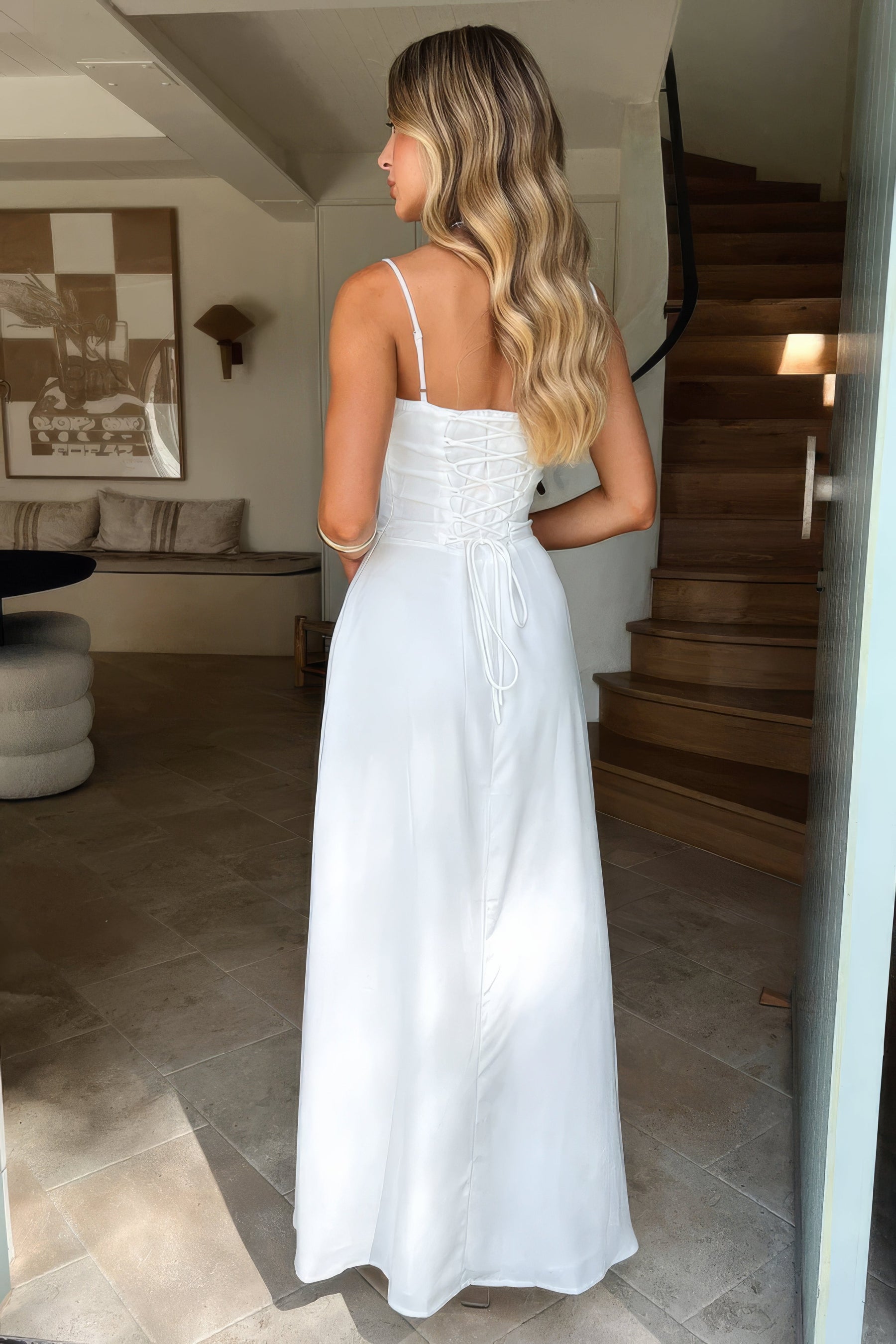 Fließendes Maxikleid