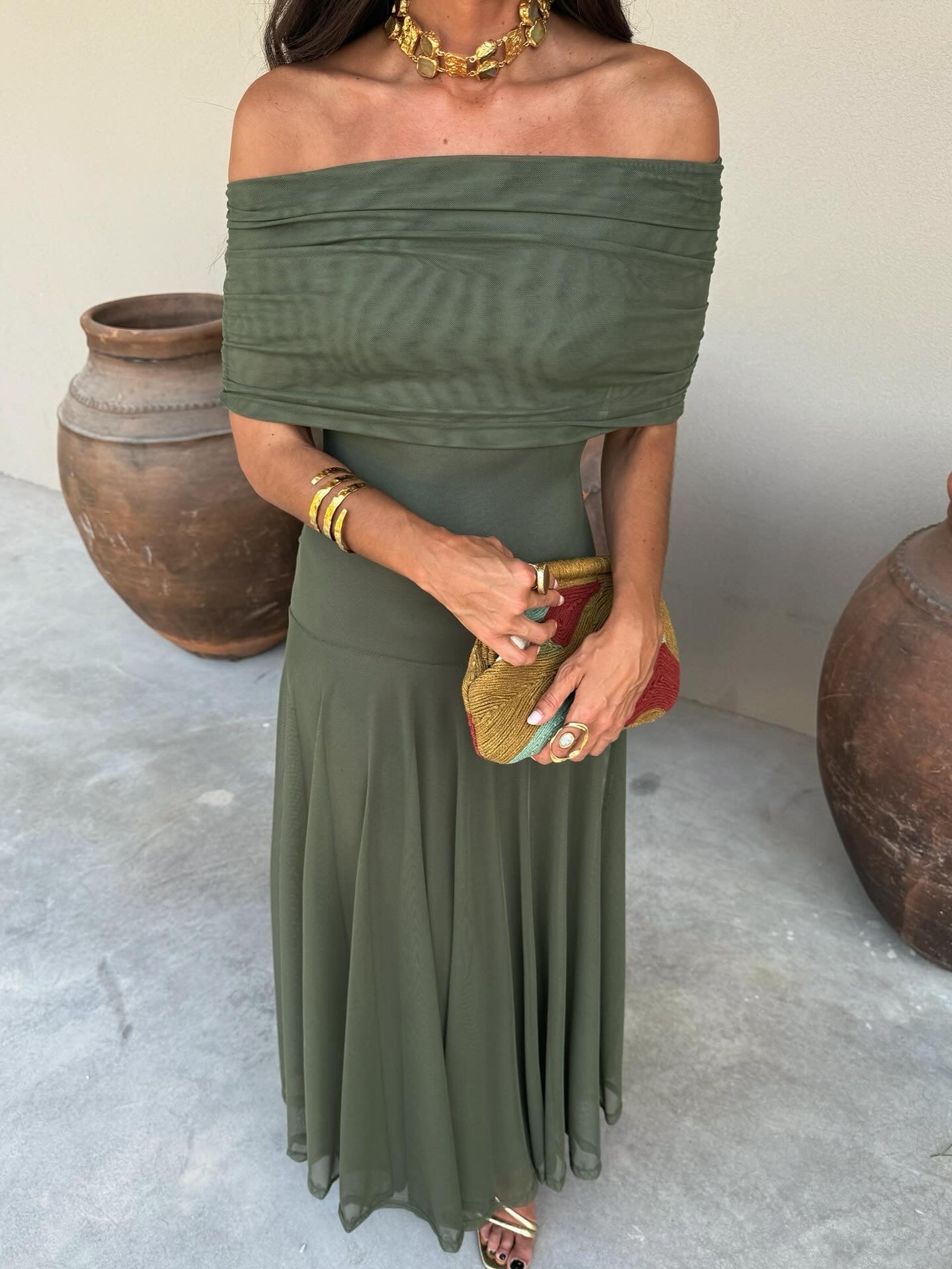 Toledo Asymmetrisches Maxikleid
