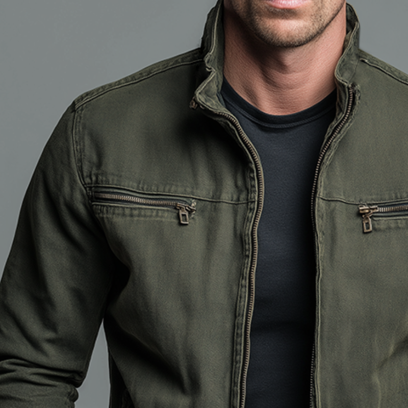 Klassische Jacke mit lockerer Passform
