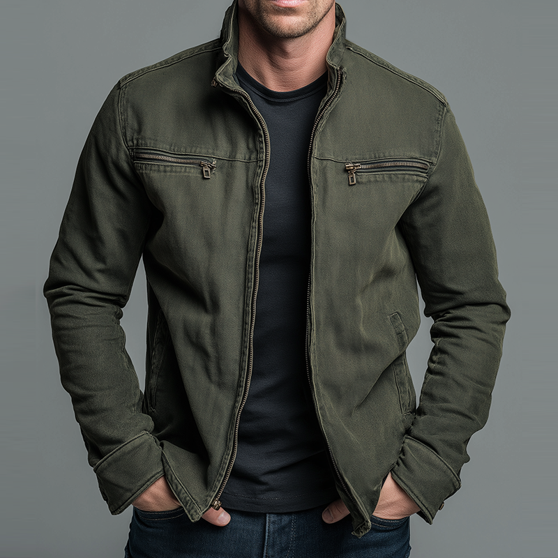 Klassische Jacke mit lockerer Passform