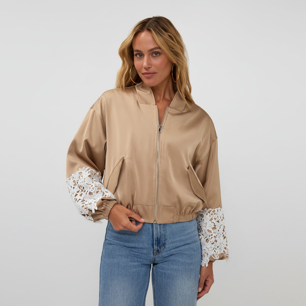 Faith Bomberjacke in Beige