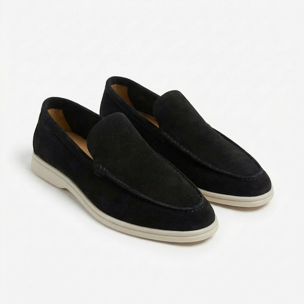 Herren-Loafer mit Kontrastsohle
