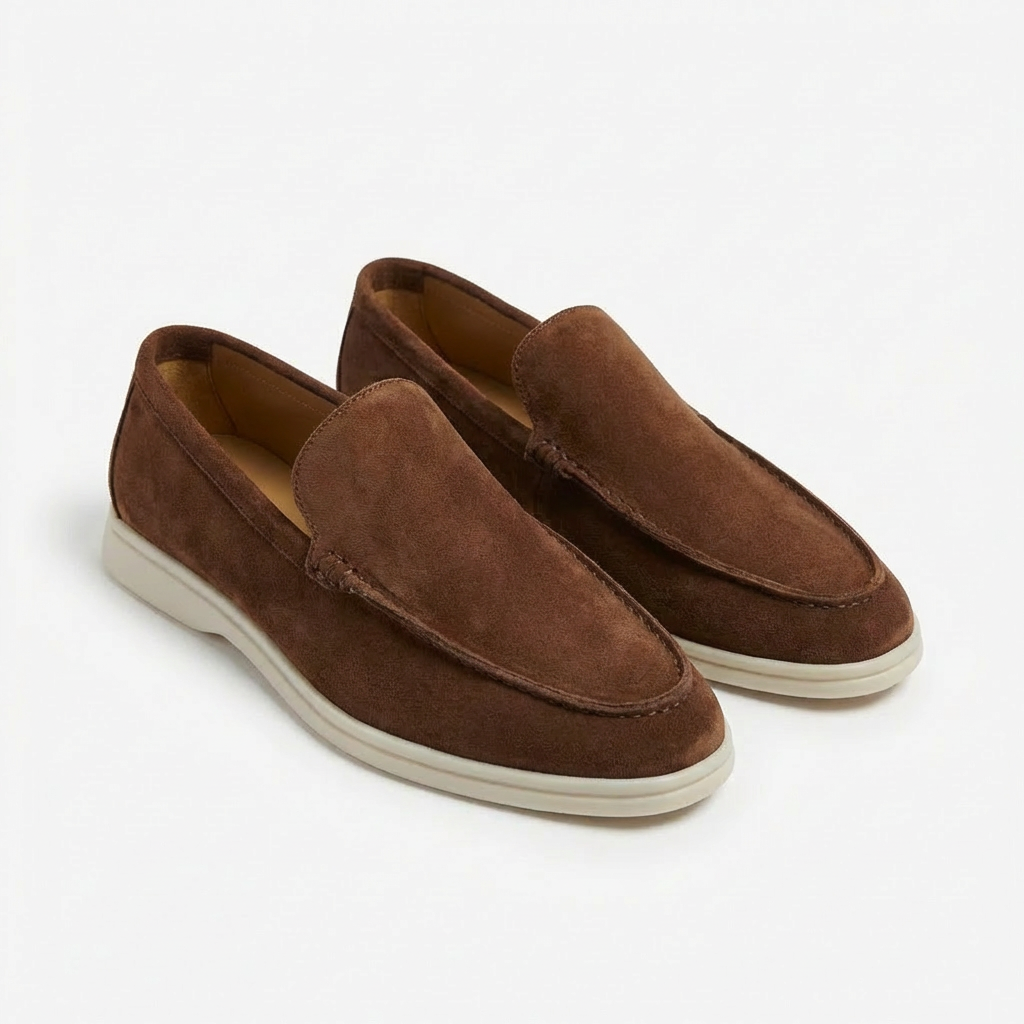 Herren-Loafer mit Kontrastsohle