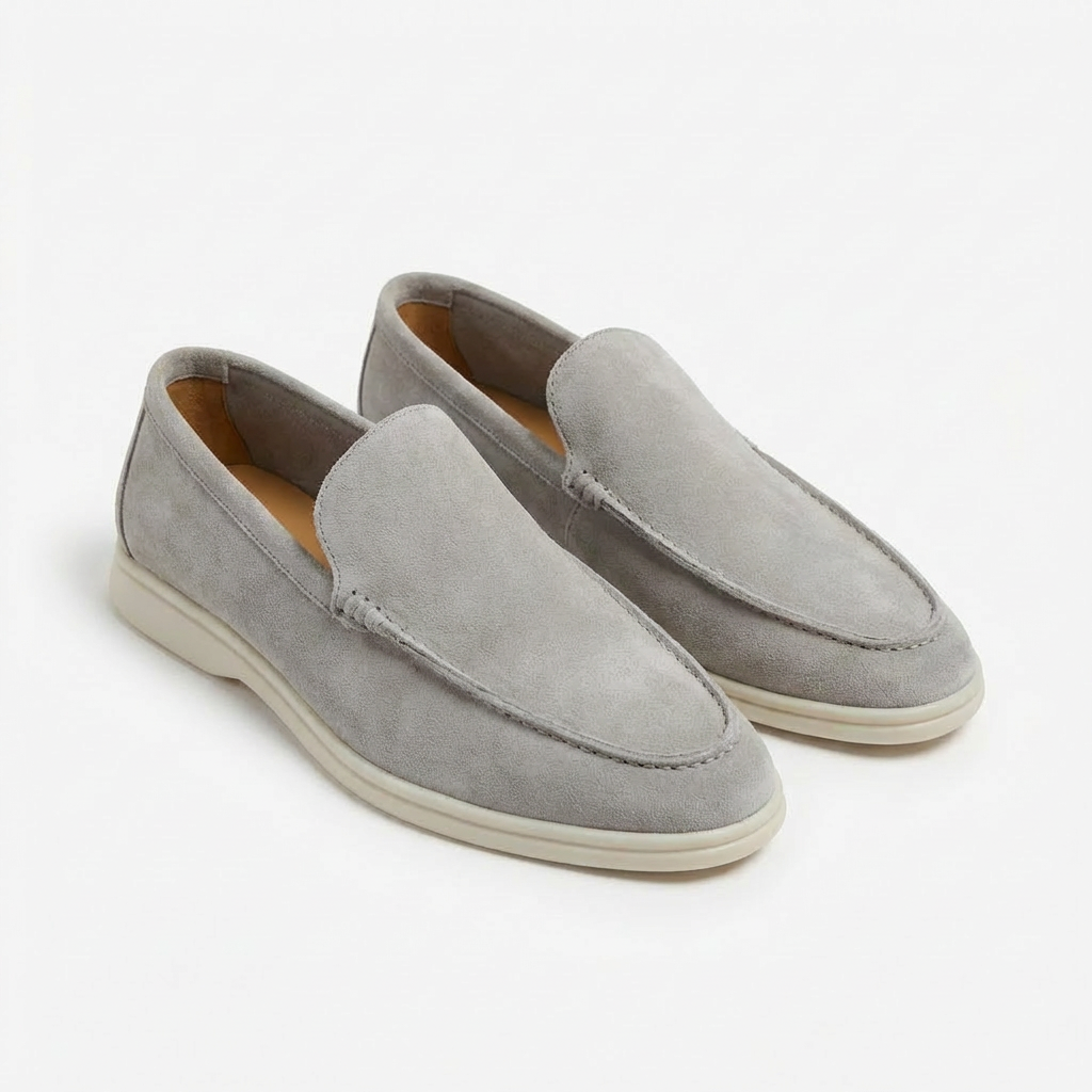 Herren-Loafer mit Kontrastsohle