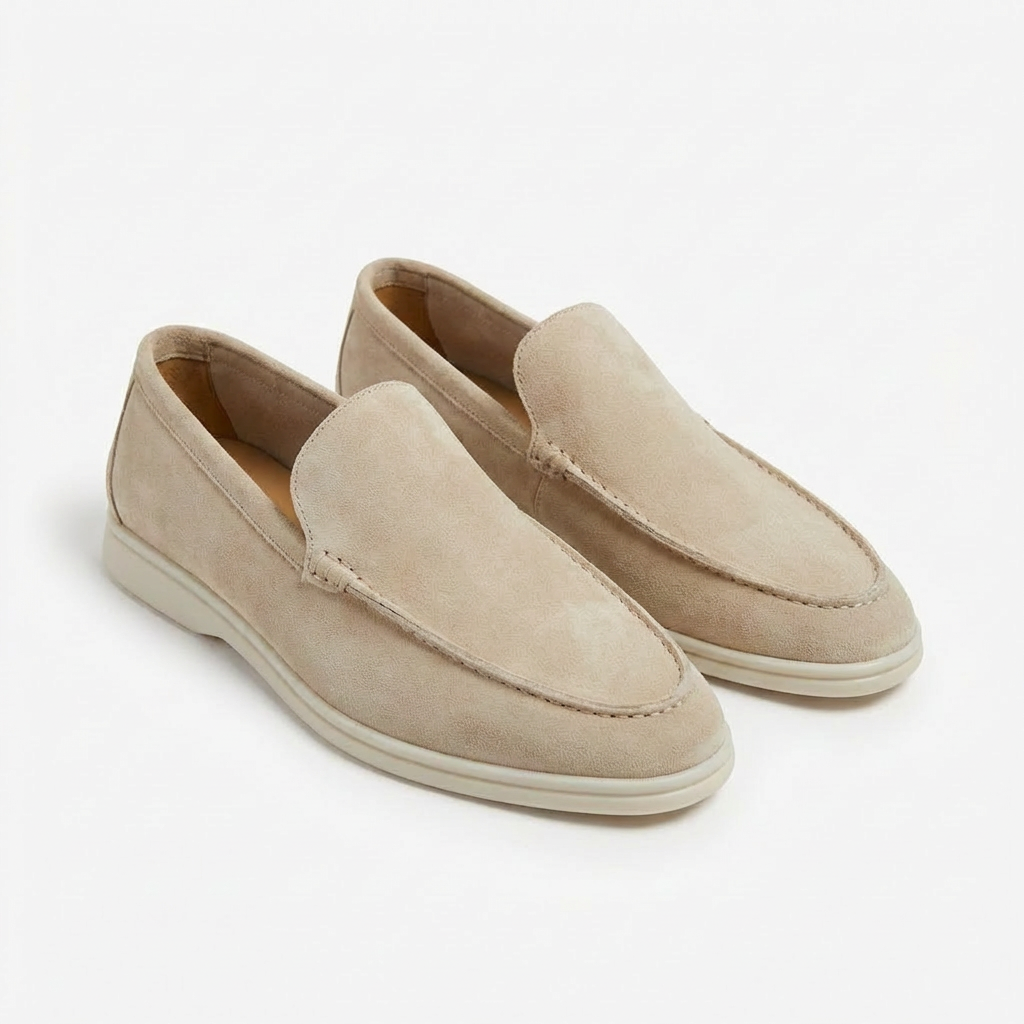 Herren-Loafer mit Kontrastsohle
