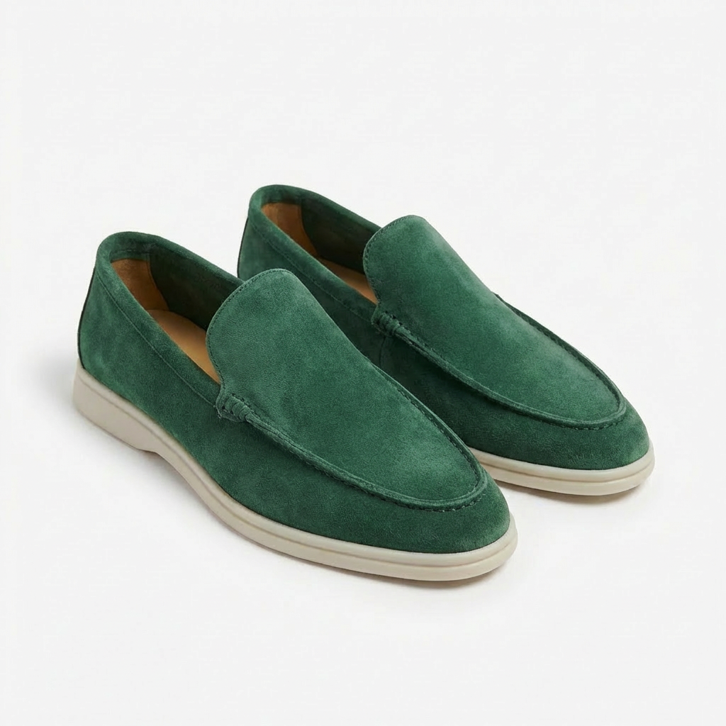 Herren-Loafer mit Kontrastsohle