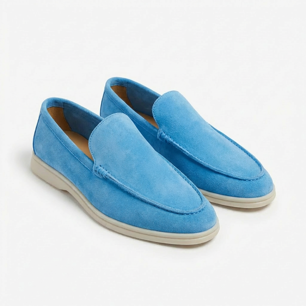 Herren-Loafer mit Kontrastsohle