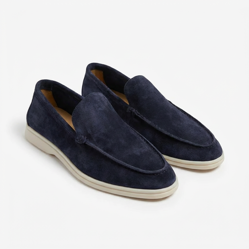 Herren-Loafer mit Kontrastsohle