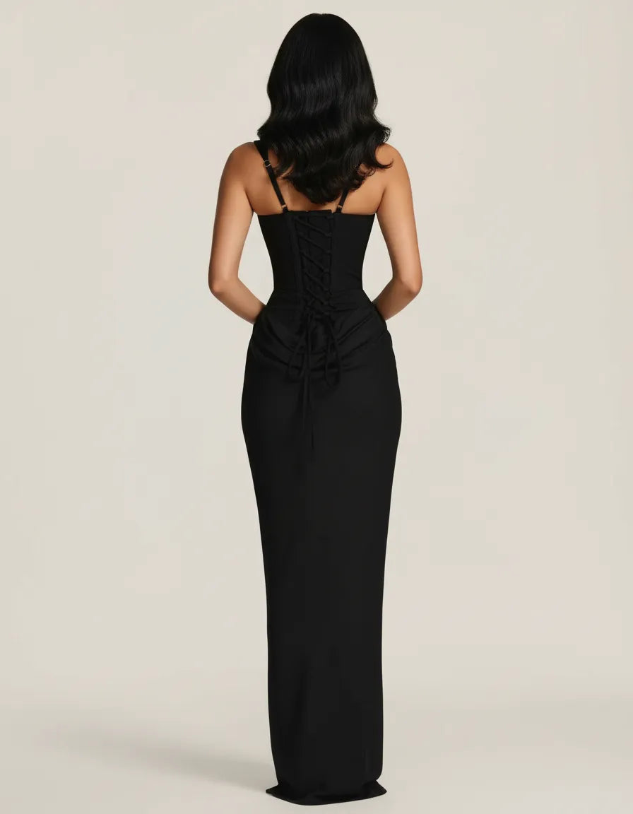 Amara Figurbetontes Midikleid