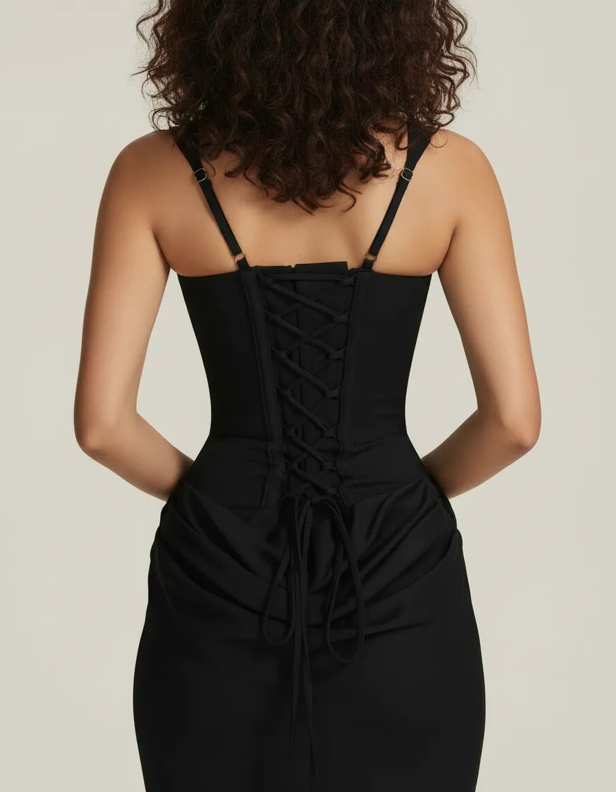 Amara Figurbetontes Midikleid