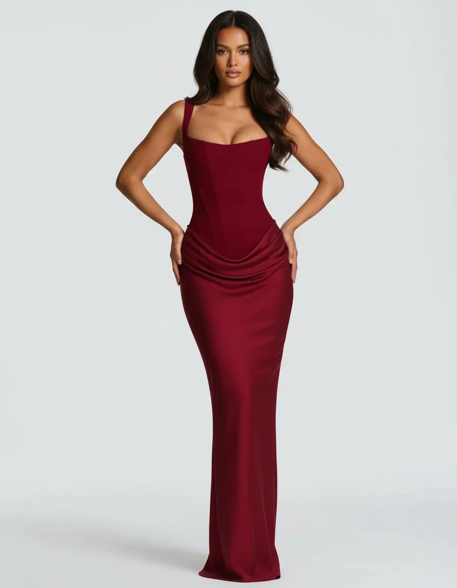 Amara Figurbetontes Midikleid