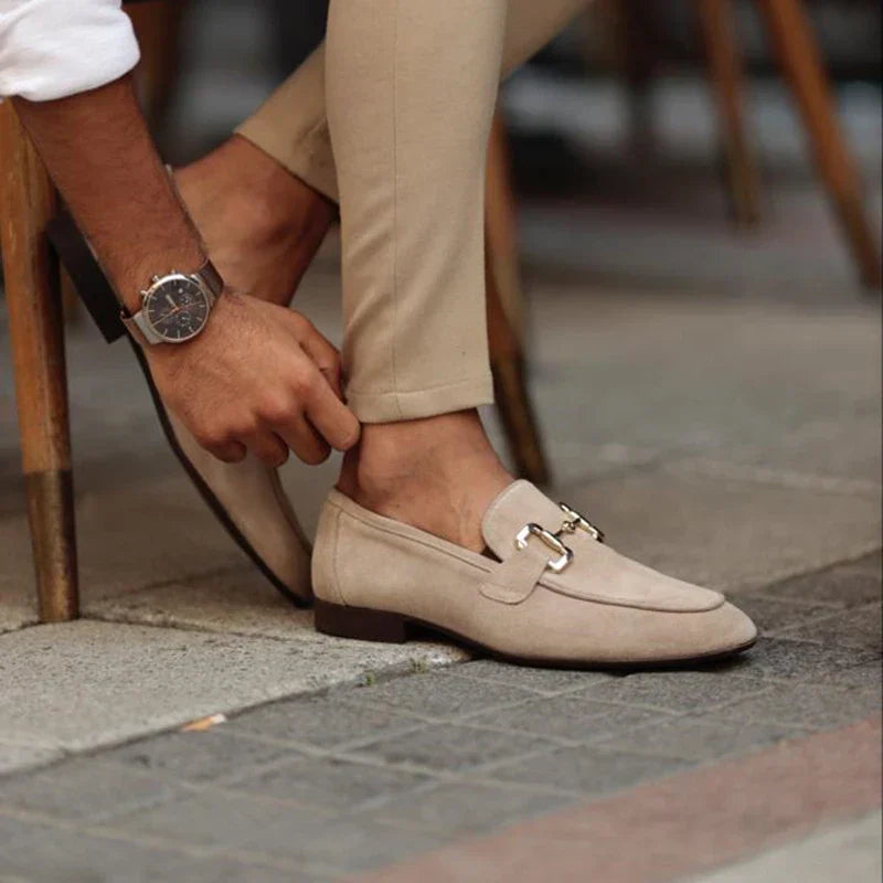 Herren-Loafer mit Trensendetail