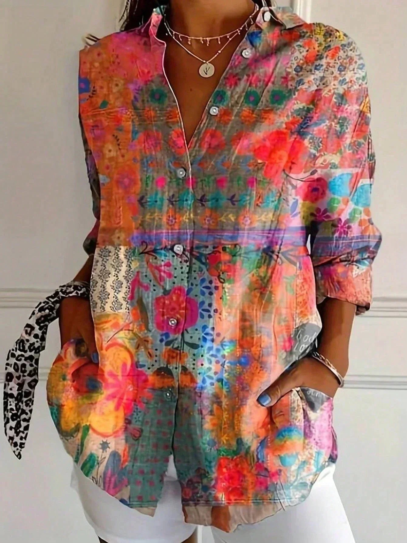 Portia Bluse mit lockerem Schnitt