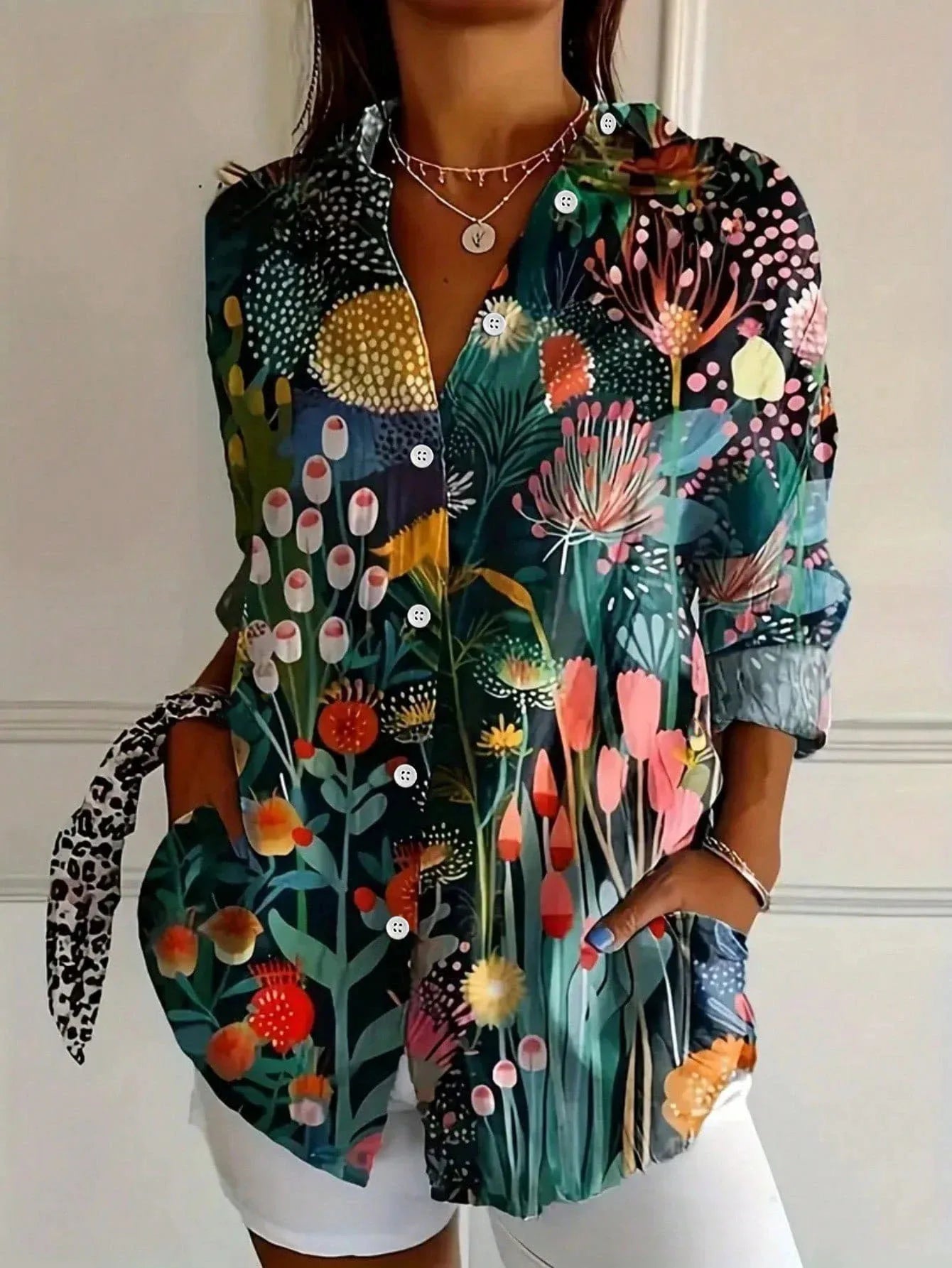 Portia Bluse mit lockerem Schnitt