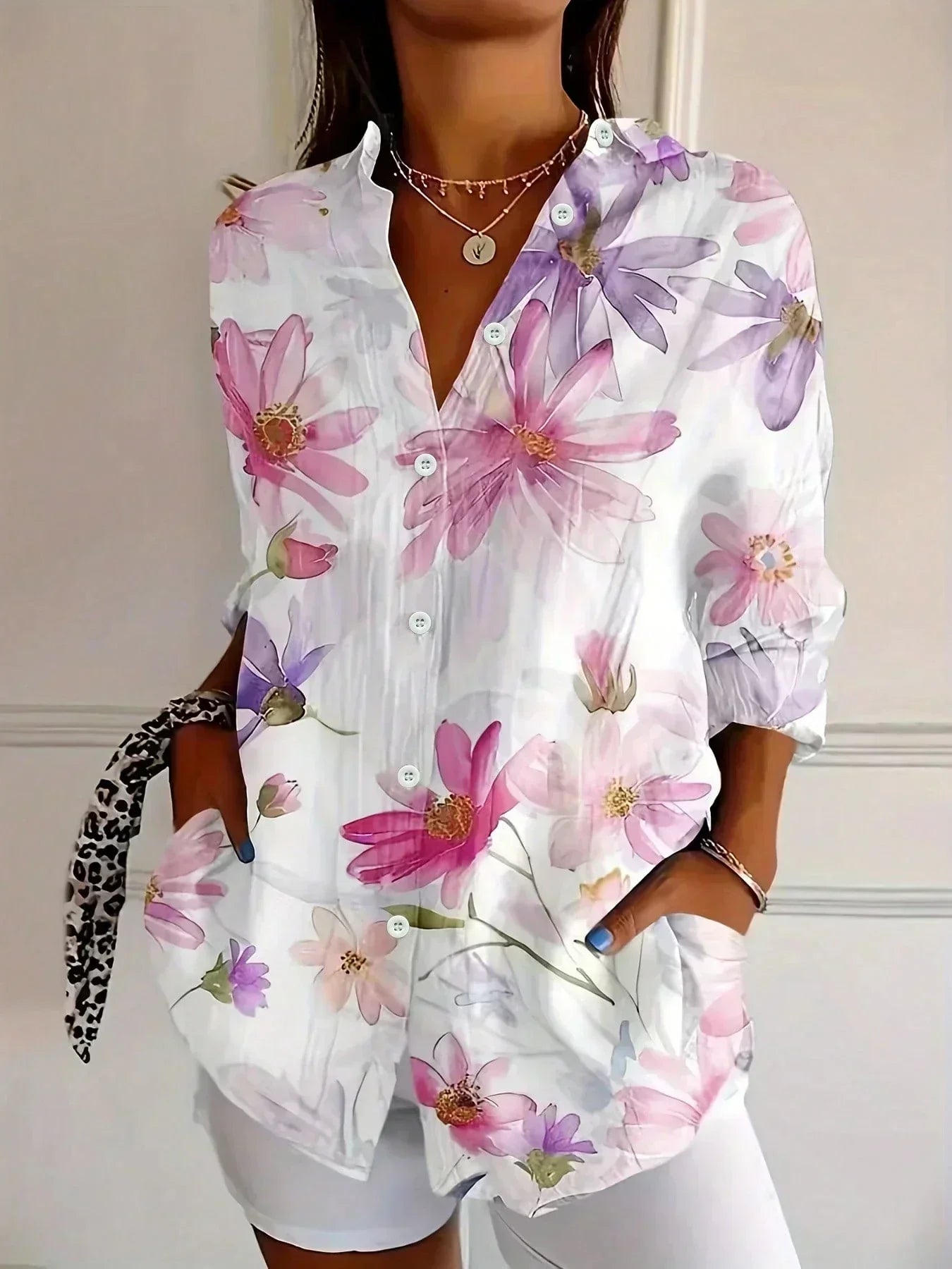 Portia Bluse mit lockerem Schnitt