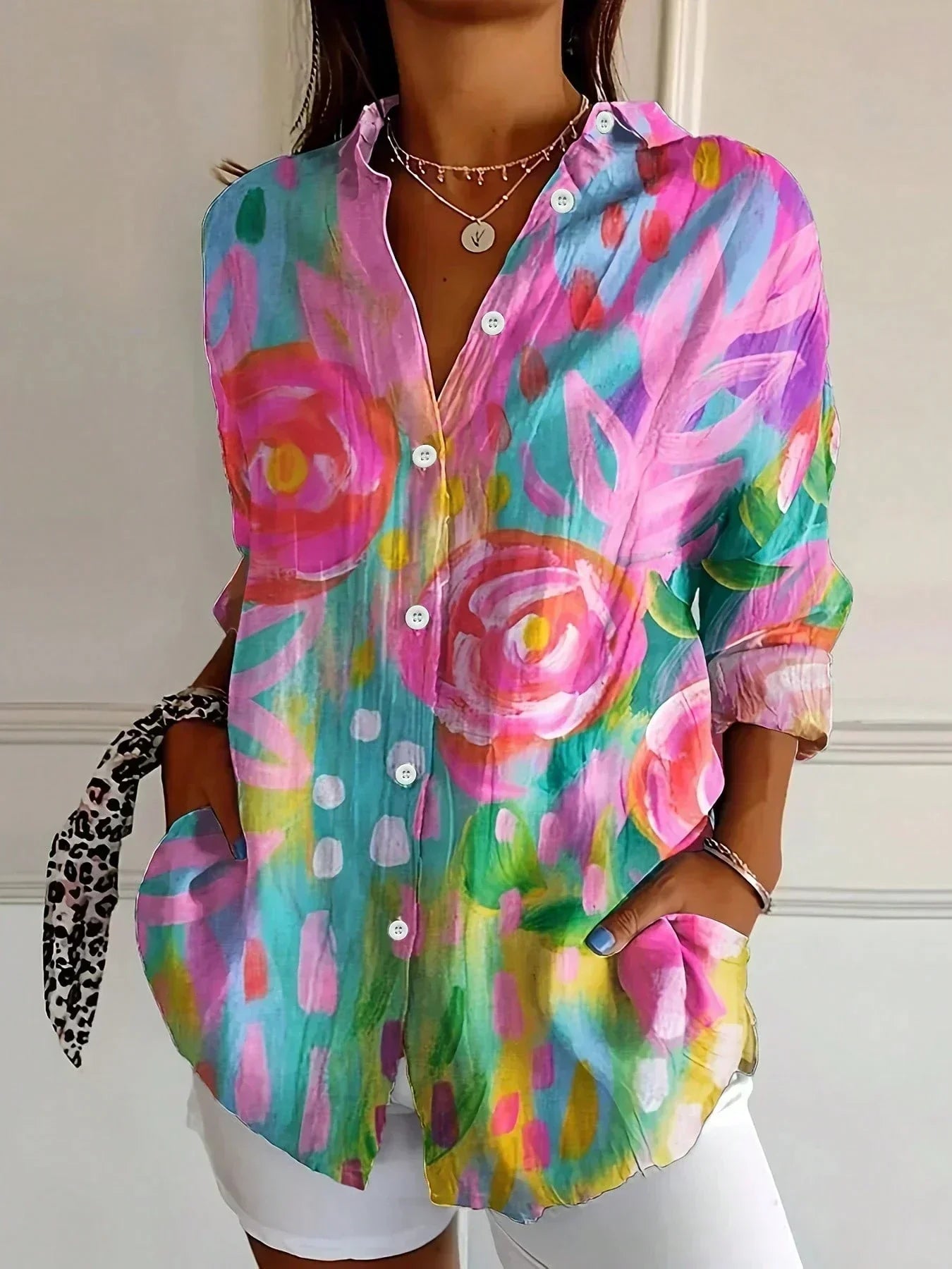 Portia Bluse mit lockerem Schnitt