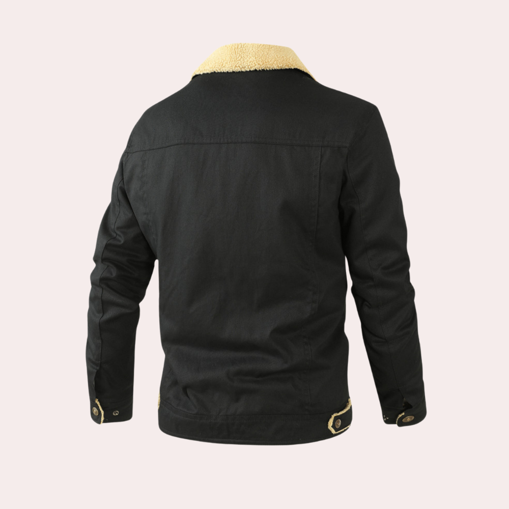 Herren-Winterjacke Mit Bequemer Passform