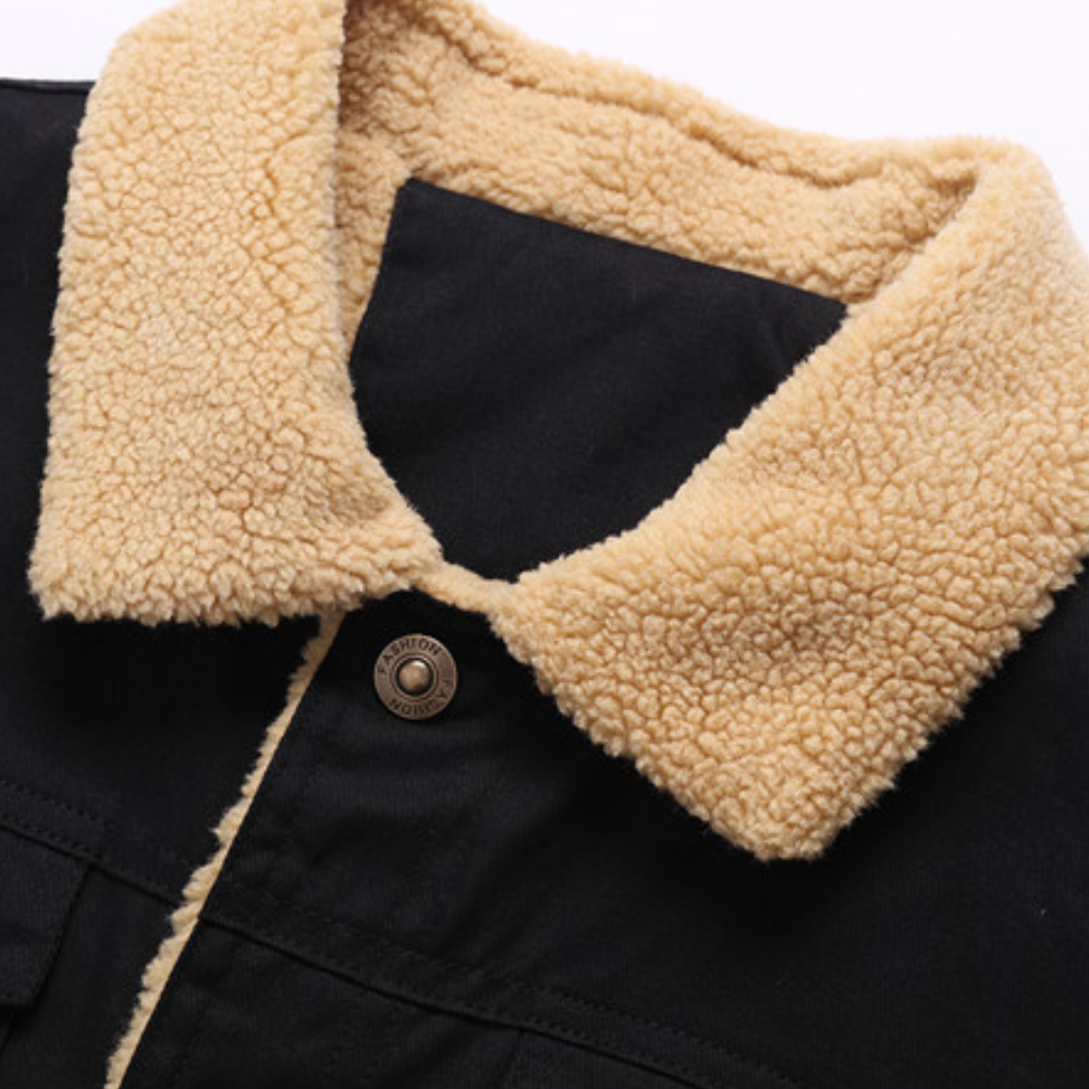 Herren-Winterjacke Mit Bequemer Passform