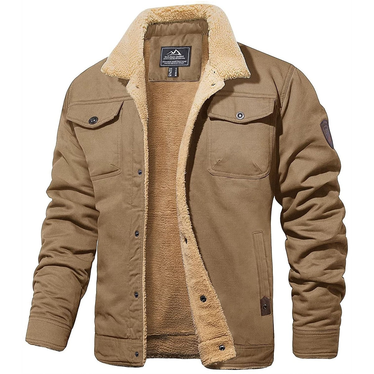 Herren-Winterjacke Mit Bequemer Passform