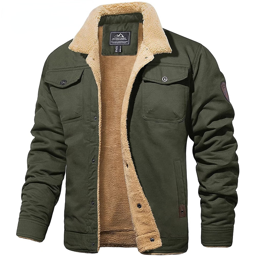 Herren-Winterjacke Mit Bequemer Passform