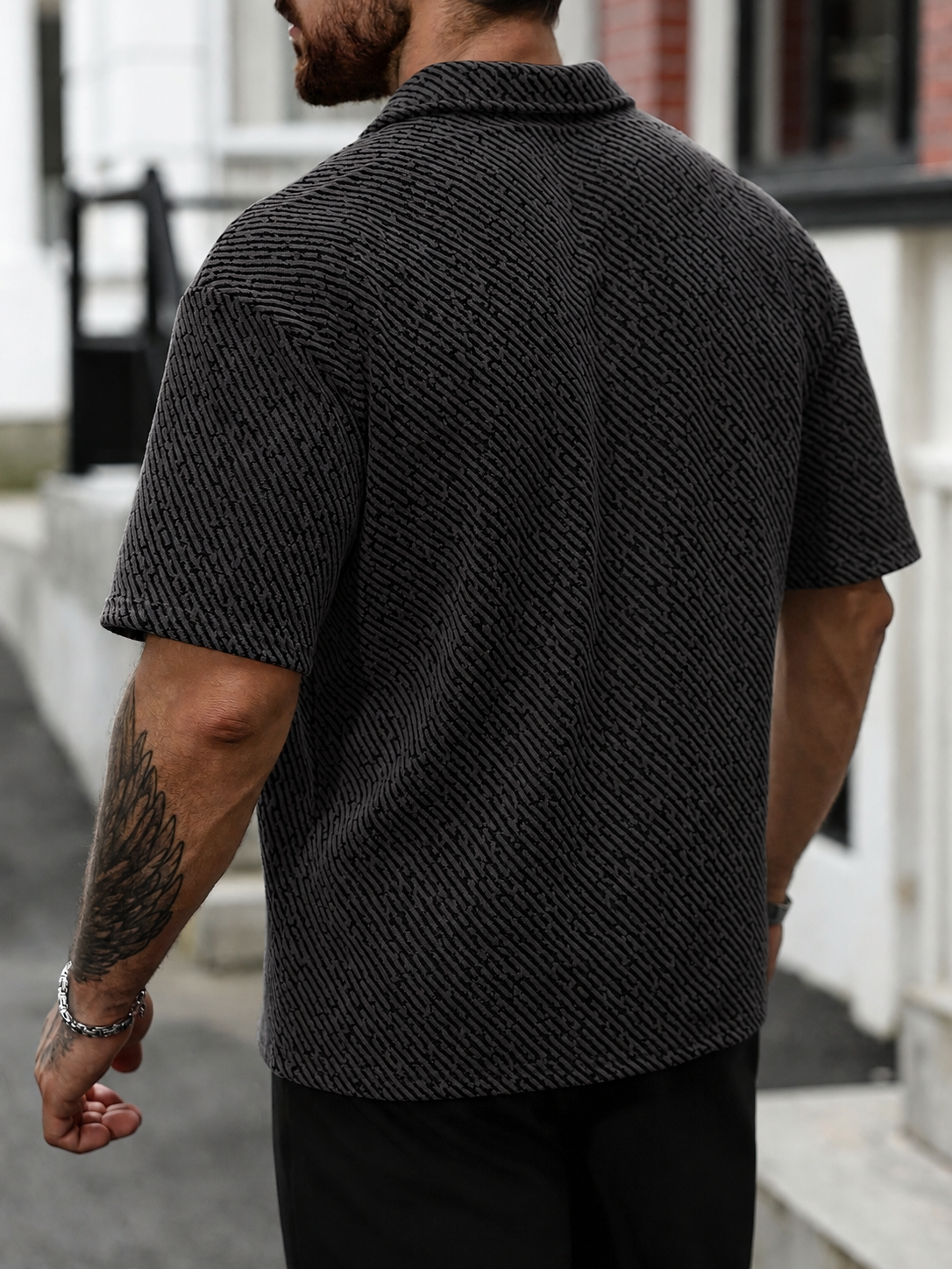 Monaco Poloshirt mit Struktur