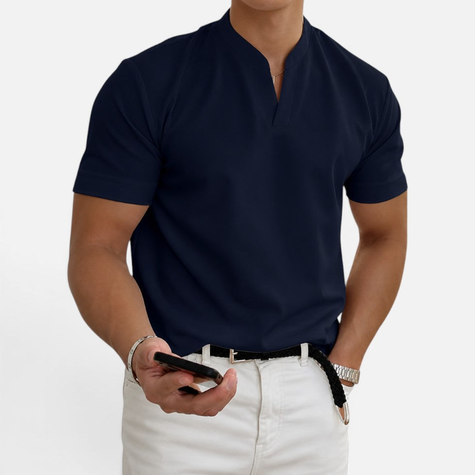 Herren-T-Shirt mit V-Ausschnitt